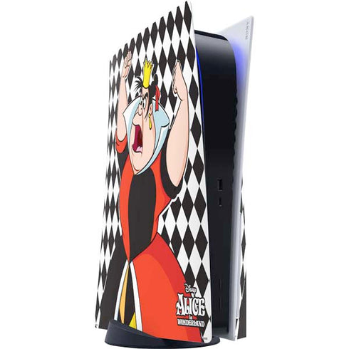 Disney Alice in Wonderland Queen of Hearts Off with their Head! PS5 Console Skin